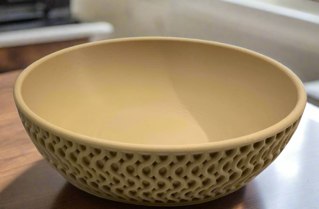 Tan Weave Bowl