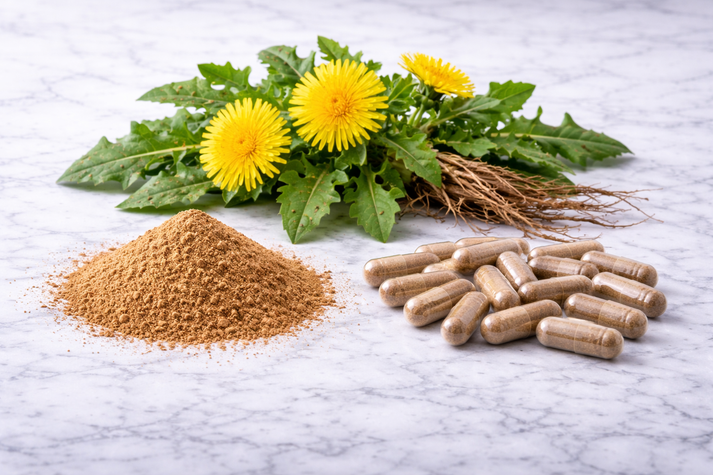 DANDELION 270mg Vegan Capsules Certified Organic Taraxacum officinalis Root