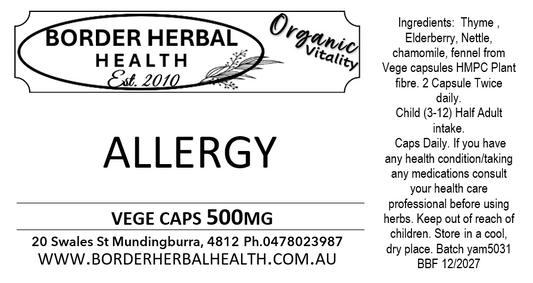 Allergy Recipe Jar