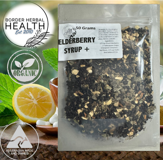 Elderberry Syrup + Pack with mullein
